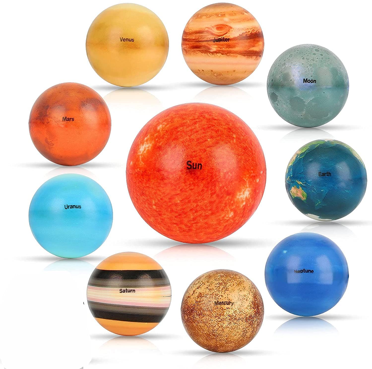 HASTHIP Solar System Stress Ball Learning Toys for Kids and Sensory Toy for Adult 10 Piece,Anti Stress Solar Planets Balls (Planet Balls) HASTHIP Solar System Stress Ball Learning Toys for Kids and Sensory Toy for Adult 10 Piece,Anti Stress Solar Planets Balls (Planet Balls)